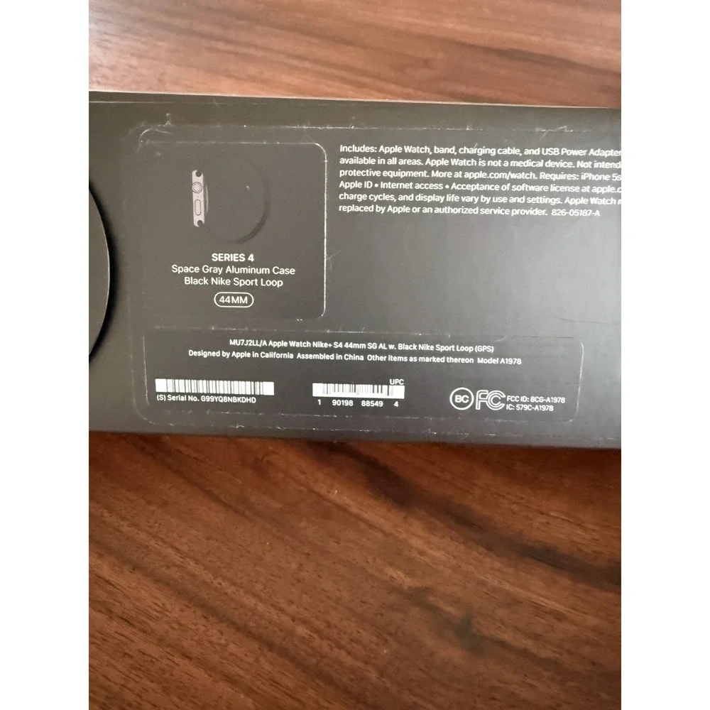 Apple Watch Series 4 Black Presentation Box Nike Sport 44mm 1-3 BOX ONLY